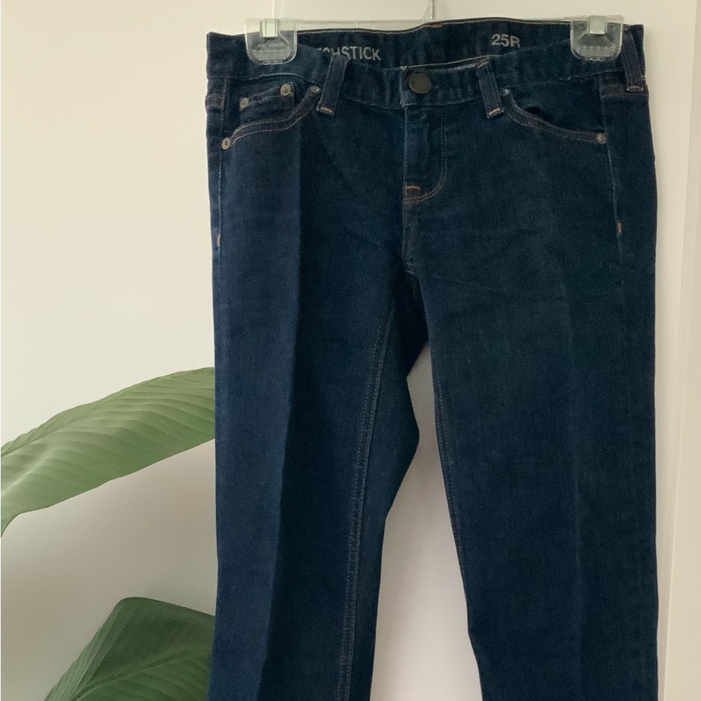 JCrew Matchstick Jeans, 25R, Dark Rinse, Like New